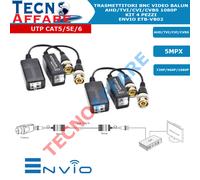 Kit 4 Video Balun Passivi UTP 5MPX AHD TVI CVI CVBS Telecamere Videosorveglianza