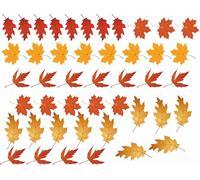 KIT 40 ADESIVI VETRINA VETRINE FOGLIE AUTUNNO STICKERS Vetrofania Autunnale decoro vetro negozio V01