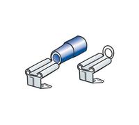 LD5A Kit 40 Terminali-Capicorda Piatti A Doppio Innesto - Blu