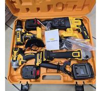 Kit 4in1: Trapano, Avvitatore, Smerigliatrice, Tassellatore | 2x4Ah