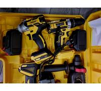 Kit 4in1: Trapano, Avvitatore, Smerigliatrice, Tassellatore | 2x4Ah