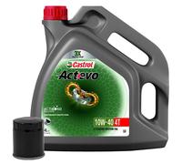 KIT 4L CASTROL ACTEVO 10w40 YAMAHA YFM Grizzly / Hunter 2WD 450 2007-2012