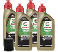 KIT 4L CASTROL ULTIMATE 10w40 KAWASAKI VN Vulcan Classic FI 1500 2000-2003