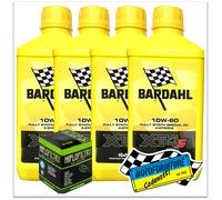 Kit 4LT Olio Bardahl XT4S C60 10W-60 +Filtro MOTO YAMAHA YZF/R6/600 2006-2007