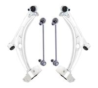 KIT 4PZ BRACCI BRACCETTI OSCILLANTI + BIELLETTE BARRA STABILIZZATRICE PER PASSAT B6 VARIANT 2.0 TDI 16V DIESEL (140 CV / 103 KW BKP, DA ANNO 2005-2010)