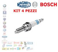 KIT 4PZ CANDELA ACCENSIONE FIAT BRAVO DOBLO FIORINO IDEA PUNTO BOSCH 0242229659