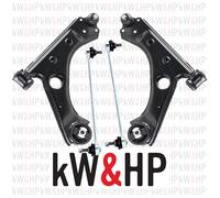 KIT 4PZ COPPIA BRACCI ANTERIORI + BIELLETTE BARRA STABILIZZATRICE OPEL CORSA D
