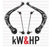 KIT 4PZ COPPIA BRACCI ANTERIORI + BIELLETTE BARRA STABILIZZATRICE PEUGEOT 206