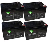 KIT 4X BATTERIA AL PIOMBO CICLICA 12V 12AH RICARICABILE PER BICI ELETTRICHE 48V 12AH