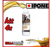 KIT 4X LITRO OLIO IPONE KATANA OFF ROAD LUBRIFICANTE 100% SINTETICO 10W50 1L - 4
