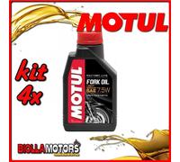 KIT 4X LITRO OLIO MOTUL FORK OIL FACTORY LINE LIGHT/MEDIUM 7.5W FORCELLA - 4x 10