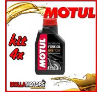 KIT 4X LITRO OLIO MOTUL FORK OIL FACTORY LINE MEDIUM 10W FORCELLA - 4x 105925