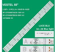 KIT 5 BARRE STRIP LED TV VESTEL RF-CF550007AE30-10011-A1 RF-CF550007BE30-0901-A1