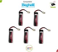 KIT 5 BATTERIE DI RICAMBIO ANTIFURTO BEGHELLI AA LI-ION 3,6 V EVE ER14505
