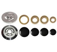 Kit 5 Bruciatori con Anelli Piattelli Spartifiamma SMEG 4 Fuochi + Tripla Corona