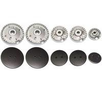 Kit 5 Bruciatori con Piattelli Spartifiamma ORIGINALI WHIRLPOOL BAUKNECHT