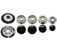 Kit 5 Bruciatori con Piattelli Spartifiamma SMEG 4 Fuochi + Tripla Corona