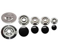 Kit 5 Bruciatori con Piattelli Spartifiamma SMEG 4 Fuochi + Tripla Corona