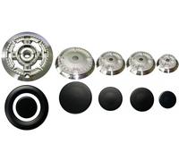 Kit 5 Bruciatori con Piattelli Spartifiamma SMEG 4 Fuochi + Tripla Corona SABAF