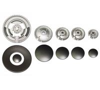 Kit 5 Bruciatori con Piattelli Spartifiamma WHIRLPOOL 4 Fuochi + Tripla Corona