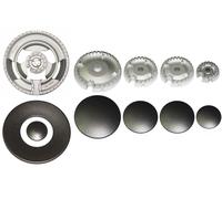Kit 5 Bruciatori con Piattelli Spartifiamma WHIRLPOOL 4 Fuochi + Tripla Corona