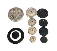 Kit 5 Bruciatori Divisori Fiamma 4 Fuoco + Tripla Corona Per SMEG