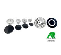 Kit 5 bruciatori+piattelli spartifiamma cucina a gas ariston e vari marche