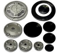 Kit 5 bruciatori + piattelli spartifiamma cucina a gas Ariston Hotpoint