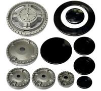 Kit 5 bruciatori + piattelli spartifiamma cucina a gas De'Longhi