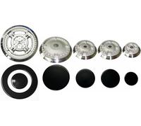 Kit 5 Bruciatori Piattelli Spartifiamma NARDI 4 Fuochi + Tripla Corona SABAF