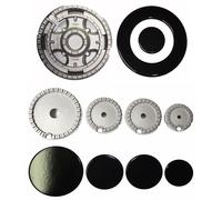 Kit 5 Bruciatori Piattelli Spartifiamma ORIGINALI REX 4 Fuochi + Tripla Corona