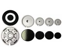 Kit 5 Bruciatori Piattelli Spartifiamma ORIGINALI REX 4 Fuochi + Tripla Corona