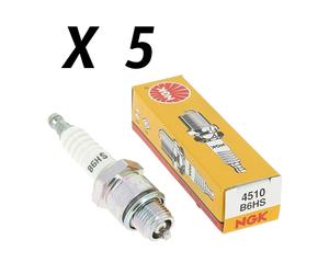 KIT 5 CANDELE NGK B6HS PIAGGIO CIAO SI 50 BRAVO BOXER GRILLO BOSS A PASSO CORTO
