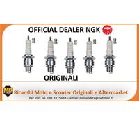 KIT 5 CANDELE NGK BR8HS PASSO CORTO PIAGGIO APE TM 703 BENZINA