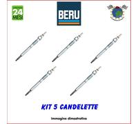 Kit 5 Candelette Beru Per Audi 100 A6 Volvo V70 S80 S70 850 Vw Transporter