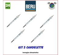 Kit 5 Candelette Beru Per Volvo Xc90 Xc70 Xc60 V70 V50 S80 S60 S40 C70 C30
