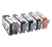 KIT 5 CARTUCCE ALIMENTARE PER CANON SERIE PGI-550 / CLI-551 NEW