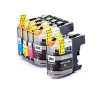 KIT 5 CARTUCCE COMPATIBILE LC227XLBK LC225XLC LC225XLM LC225XLY X Brother DCP-J