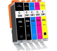 KIT 5 CARTUCCE XXL PER CANON PIXMA TS8250 TS8251 TS8252 TS8350 TS8351 TS8352