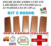 KIT 5 DOGHE DI RICAMBIO PER RETI LETTO IN LEGNO-TUTTE LE MISURE LARGHEZZA 6,8CM