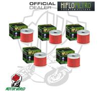 KIT 5 FILTRI FILTRO OLIO HIFLO HF131 Hyosung RX 125 D / SM 2007 - 2011