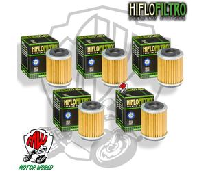 KIT 5 FILTRI OLIO HIFLO HF143 Yamaha XT 350 1985 - 1989