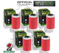 KIT 5 FILTRI OLIO HIFLO HF155 KTM 390 R2 R 2020 - 2022