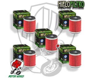 KIT 5 FILTRI OLIO ORIGINALE HIFLO HF141 Yamaha YP 125 RA X-Max ABS 2011 - 2017