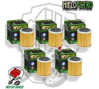 KIT 5 FILTRI OLIO ORIGINALE HIFLO HF142 TM 250 4T 2007