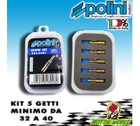 343.0301 KIT SERIE 5 GETTO MINIMO POLINI per carburatore POLINI CP DAL 32 AL 40