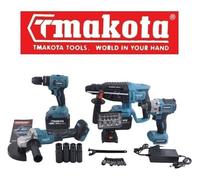 Kit 5 In 1 Motori Brushless Makota Flex Trapano Impulsi Avvitatore Tassellatore