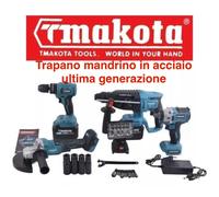 Kit 5 In 1 Motori Brushless Makota Flex Trapano Impulsi Avvitatore Tassellatore