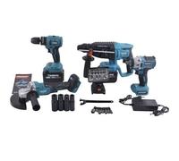 KIT 5 IN1 TASSELLATORE+TRAPANO IMPULSI +TRAPANO AVVITATORE 80V+SMERIGLIATRICE