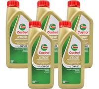 Kit 5 Litri Olio motore Castrol 0w20 LongLife IV FE